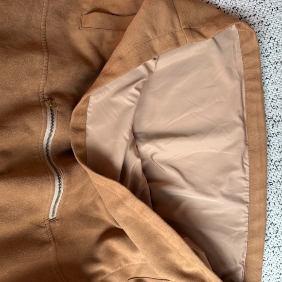 Drole de Monsieur Half-Zip Suede Jacket (Unisex) - Picture 4 of 6